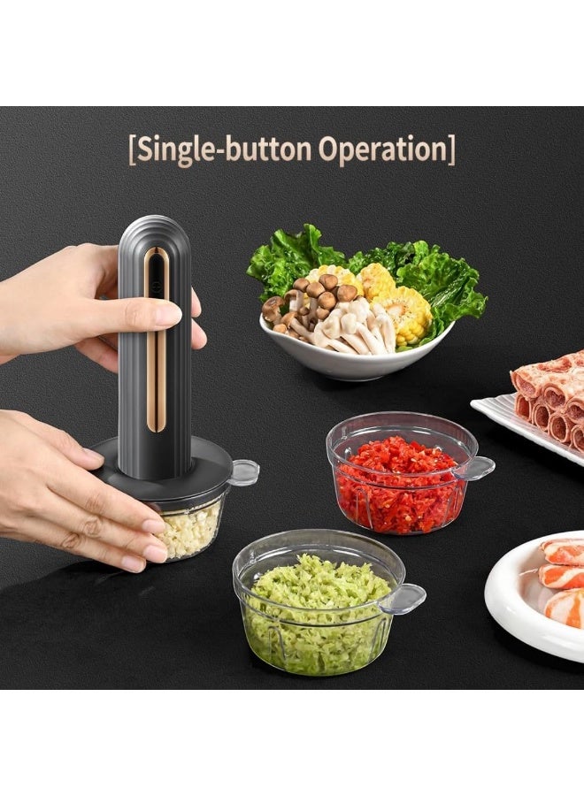 Excefore Food Processor With 3 Automatic Programs: Chopping, Pureeing, Blending, Dishwasher Safe Parts, Black, Metal Design, Durable And Easy To Clean - Image 5